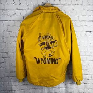 Vintage Wyoming Football Snap Jacket Size Medium 80’s